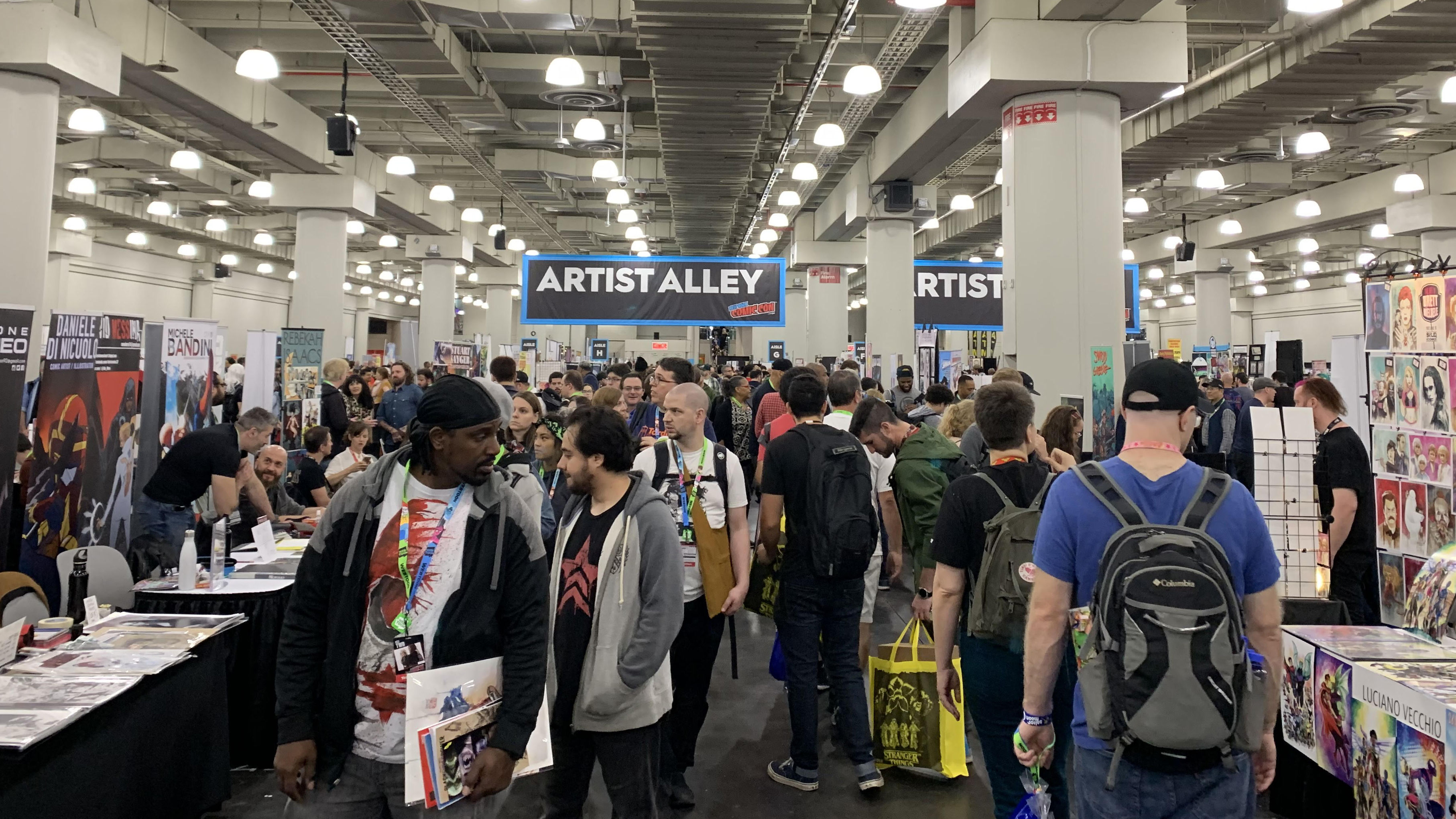 artist alley at NYCC 2019