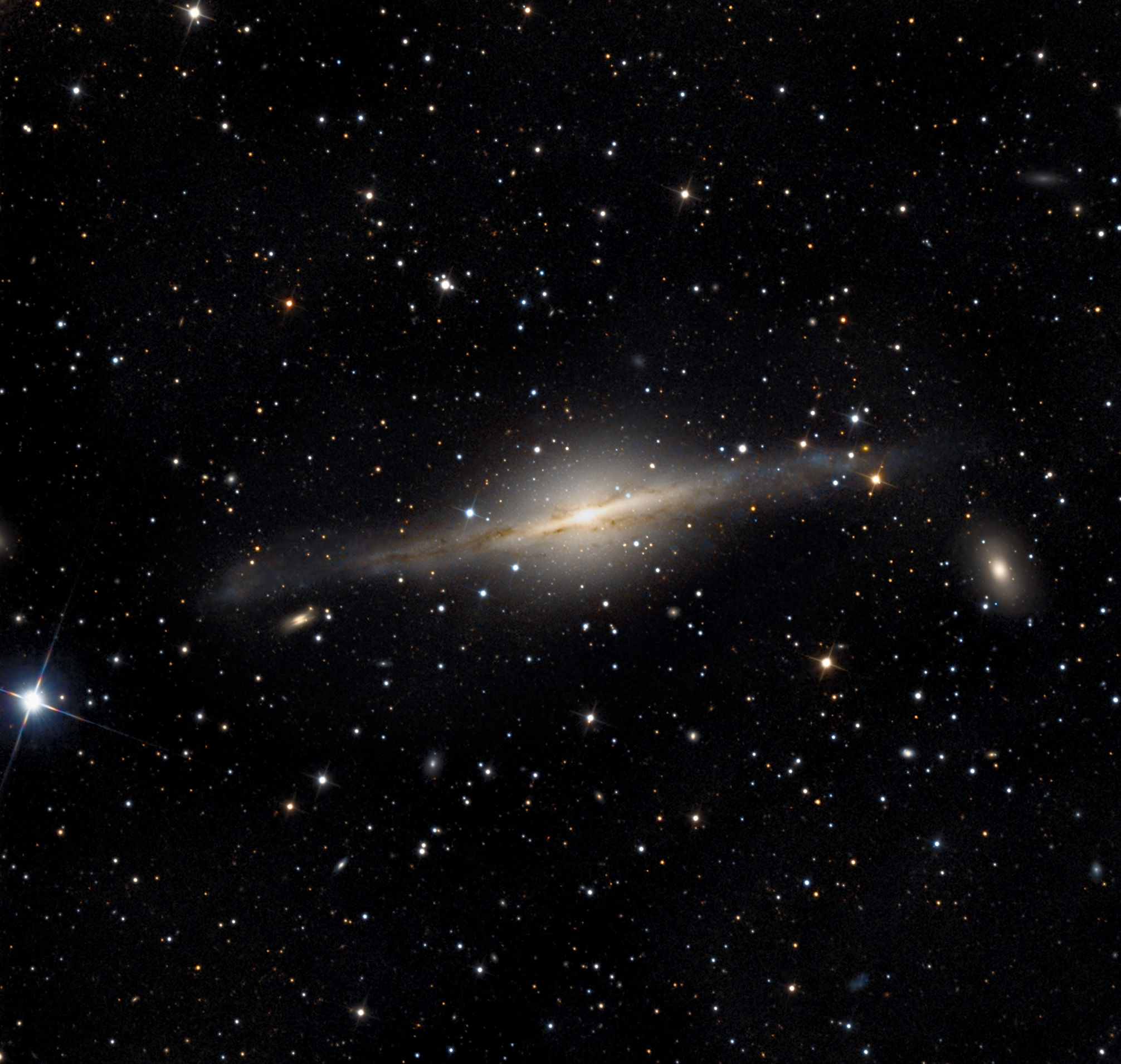 NGC 5084, a lovely but odd disk galaxy with an obviously warped disk. Credit: Adam Block/Mount Lemmon SkyCenter/University of Arizona