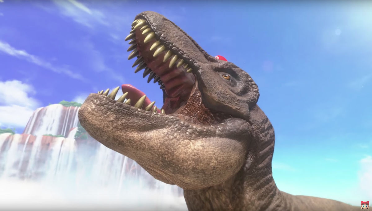 t rex run mario