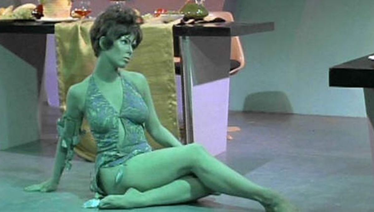Treks Orion Slave Girl 28 More Of Our Favorite Monochromatic Aliens Syfy Wire 