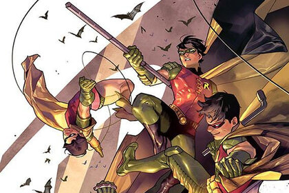 Robin 80th Anniversary 100-Page Super Spectacular #1 - 2010s variant cover by Yasmine Putri