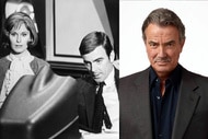 A split featuring Eric Braeden in 1970 and recently.