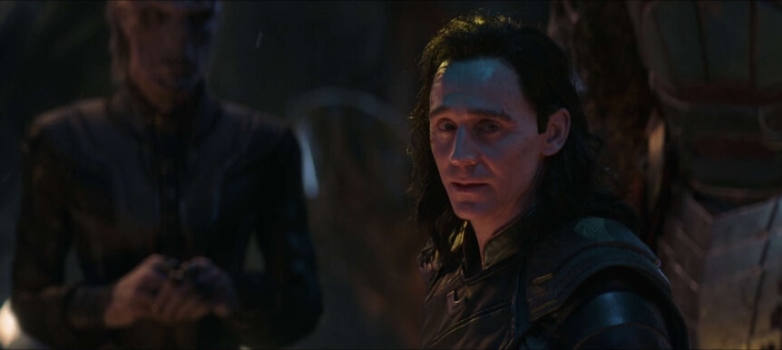 Infinity War - Loki, Odinson, facing Thanos