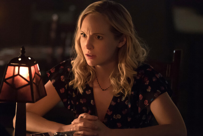 Candice King as Caroline Forbes in THE VAMPIRE DIARIES