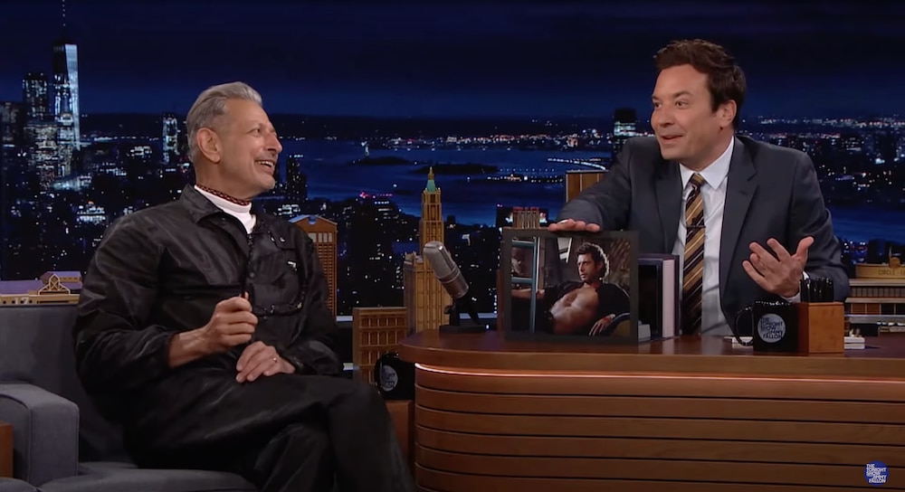 Jeff Goldblum and Jimmy Fallon on The Tonight Show