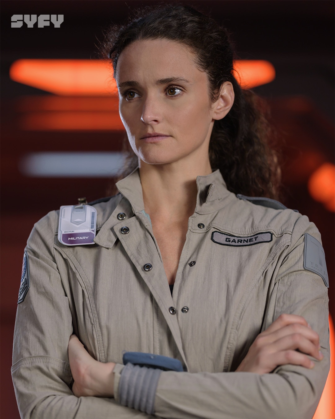 Christie Burke as Lt. Sharon Garnet in The Ark