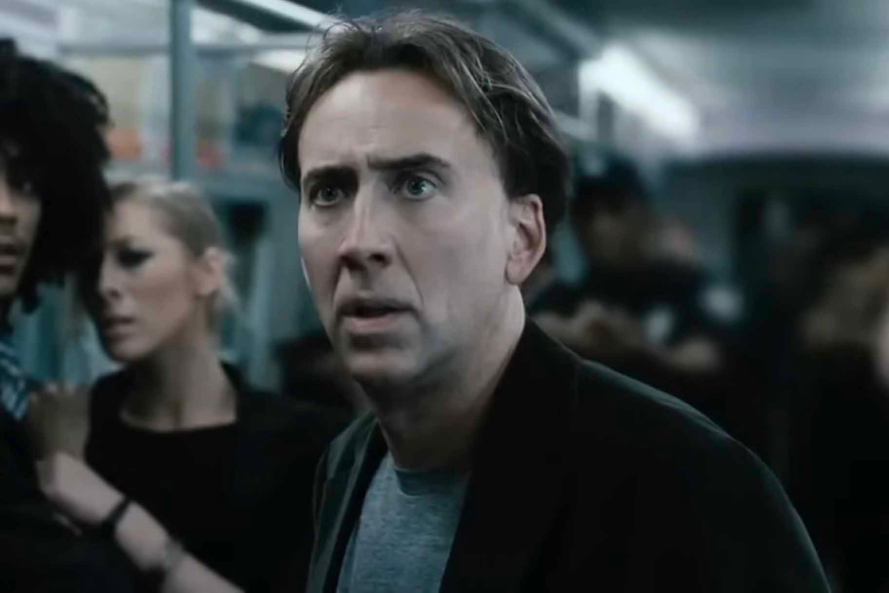 John Koestler (Nicolas Cage) appears concerned in Knowing (2009).