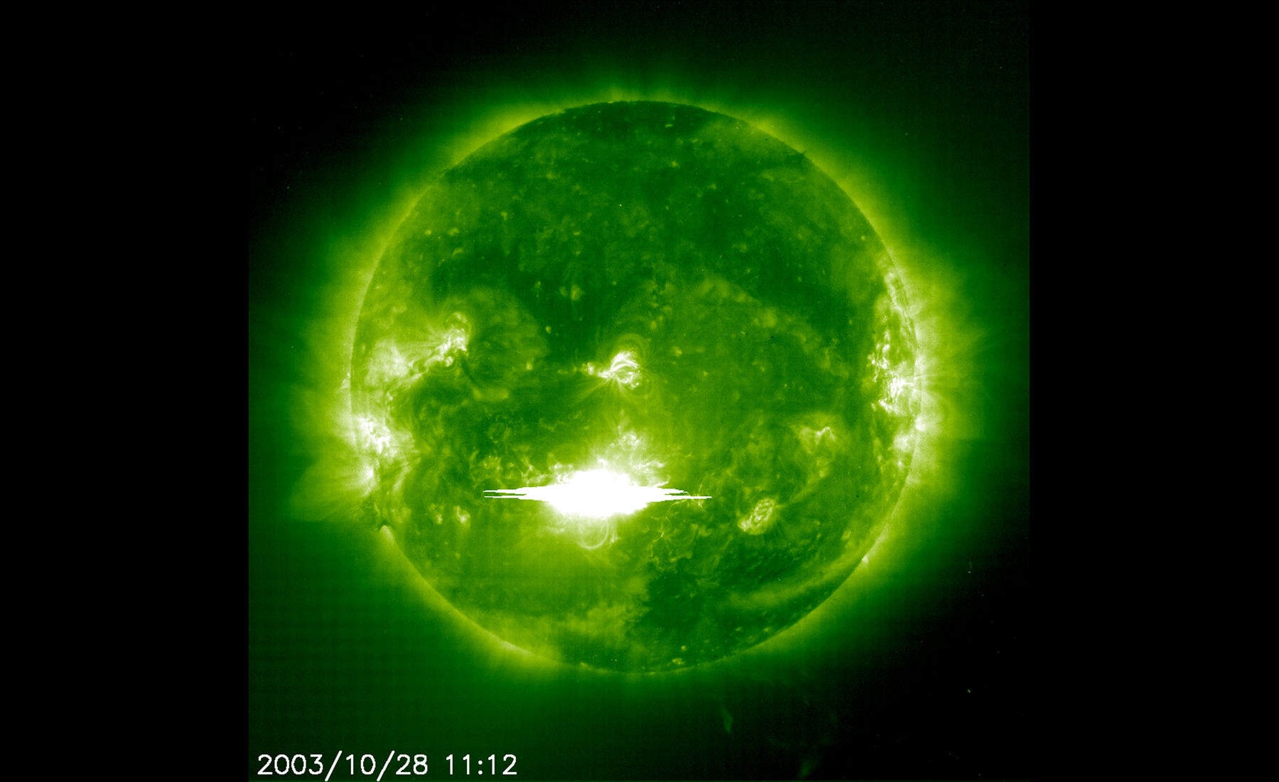 After biggest solar flare in four years, a bit of the sun heads to