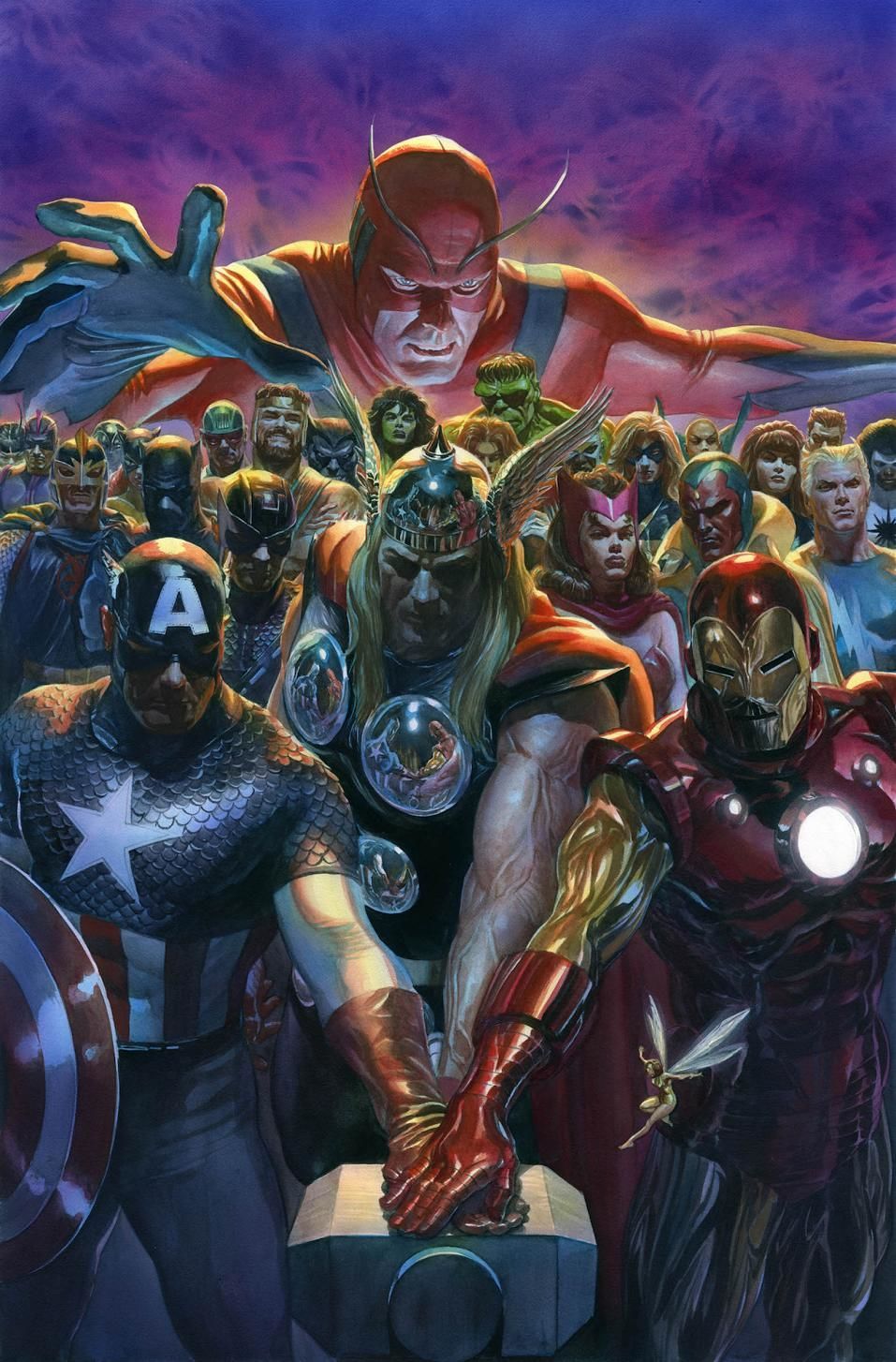 Alex Ross's new C2E2 Avengers fine art litho