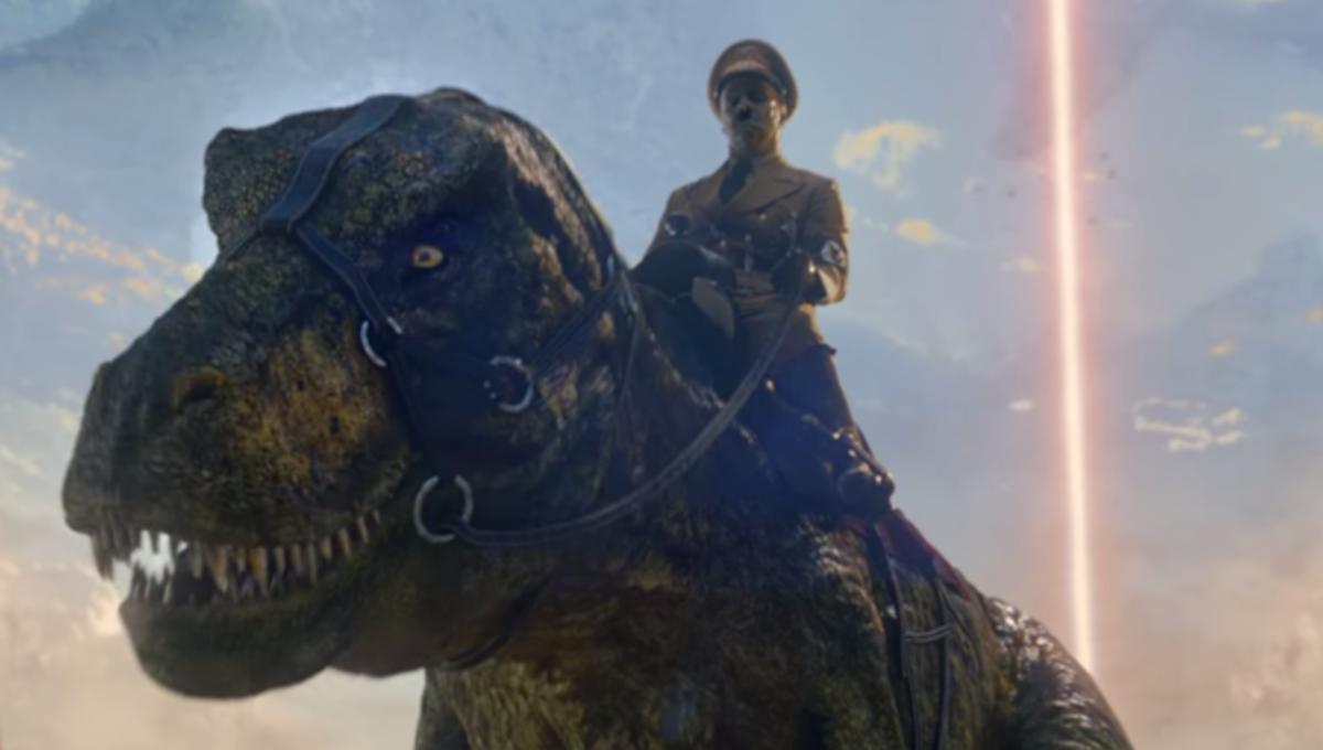 Hitler hops on a TRex in kooky new Iron Sky The Coming Race trailer