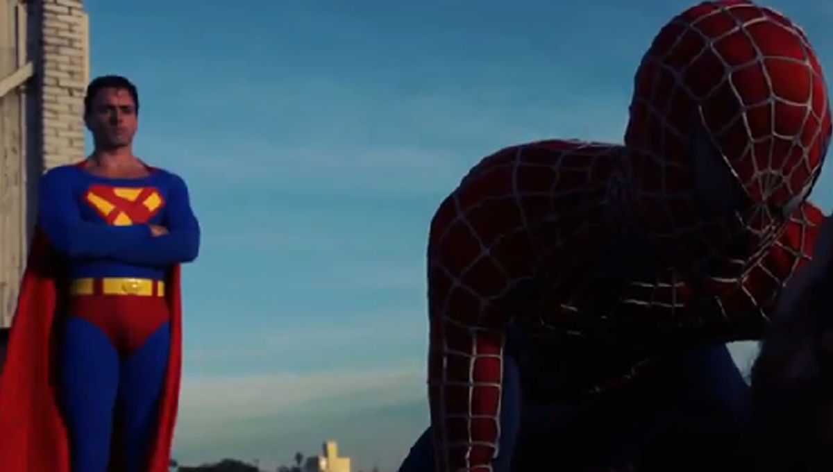 1200px x 680px - It's Spider-Man vs. Superman in cheesy SFW trailer for NSFW movie