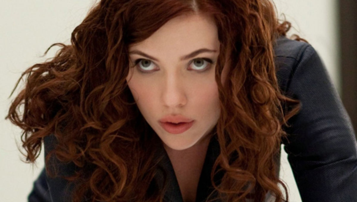 Scarlett Johansson Black Widow Straight Hair