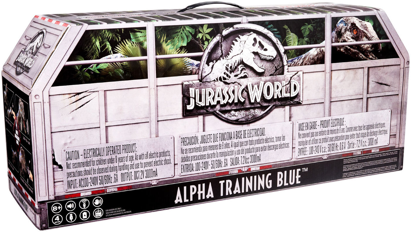 mattel jurassic world alpha training blue dinosaur