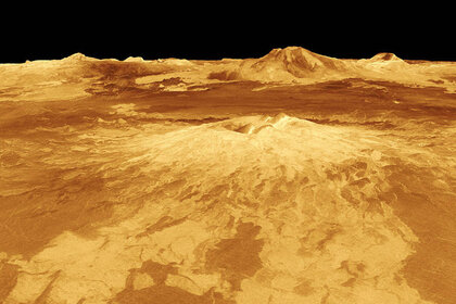 NASA image of volcano on Venus