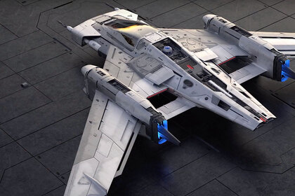 Pegasus Star Wars fighter designed by Porsche and Lucasfilm 