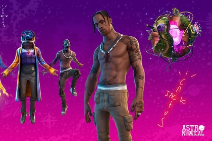 Fortnite Travis Scott concert banner