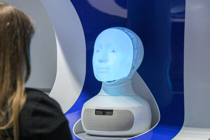 Information AI Robot at Frankfurt Airport