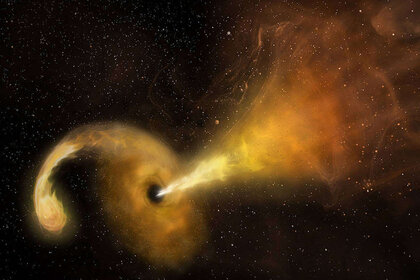 NASA image of a black hole