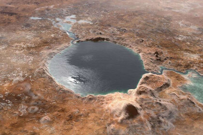 Jezero crater on Mars