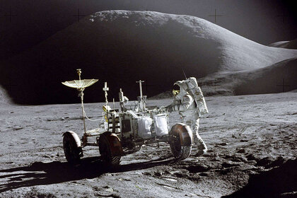 Apollo 15 moonwalk