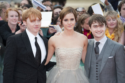 Rupert Grint, Emma Watson, Daniel Radcliffe GETTY
