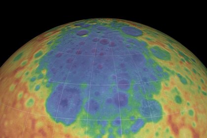 A topographical map of the Moon’s south polar region