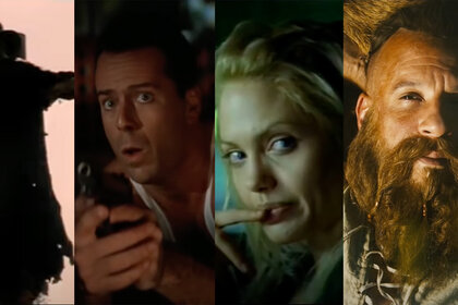 (L-R) Jeepers Creepers 2 (2003), Die Hard (1988), Gone in Sixty Seconds (2000), The Last Witch Hunter (2015)