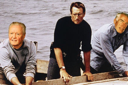 A doctored photo of Jon Voight, Roy Scheider, and Lee Marvin