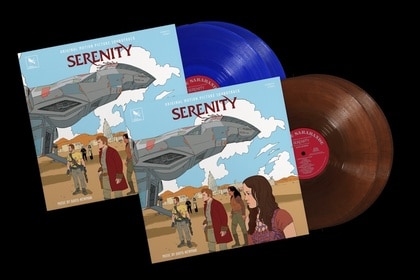 Vinyls of the Serenity (2005) soundtrack.