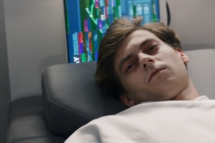 Angus Medford (Ryan Adams) lays in a hospital bed in The Ark Episode 202.