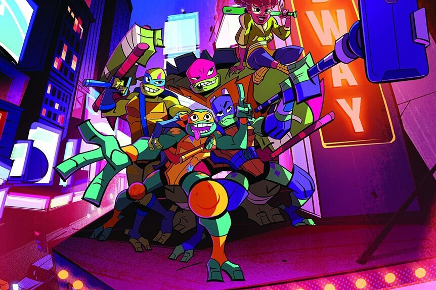 rise of the tmnt 4 voice actors and 4 turtles