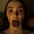 Ellen Hutter (Lily-Rose Depp) bleeds from her eyes and mouth in Nosferatu (2024).