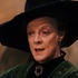 Professor McGonagall (Maggie Smith) wears a witch hat in Harry Potter and the Philosopher's Stone (2001).