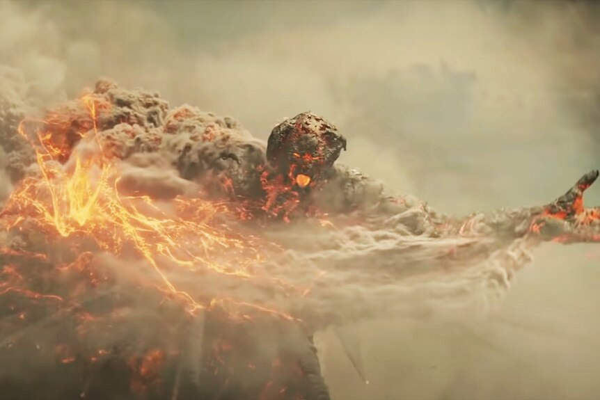 Kronos is made of lava and rock in Wrath of the Titans (2012).