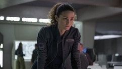 Lt. Sharon Garnet (Christie Burke) appears determined on The Ark Episode 209.