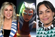 Ashley Eckstein, Ahsoka Tano from "STAR WARS: TALES OF THE JEDI", and Rosario Dawson