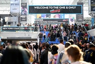 A view of the crowd during New York Comic Con 2022