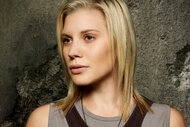 Katee Sackhoff as Kara "Starbuck" Thrace in Battlestar Galactica Season 4