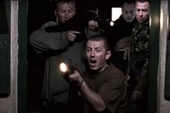 The cast of Dog Soldiers (2002) shoots guns.