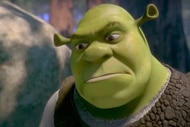 A scene from the movie Shrek featuring Shrek