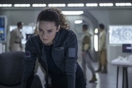 Lt. Sharon Garnet (Christie Burke) appears determined on The Ark Episode 208.