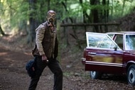 McNab (Rob Morgan) wears a gas mask on Teacup Episode 104