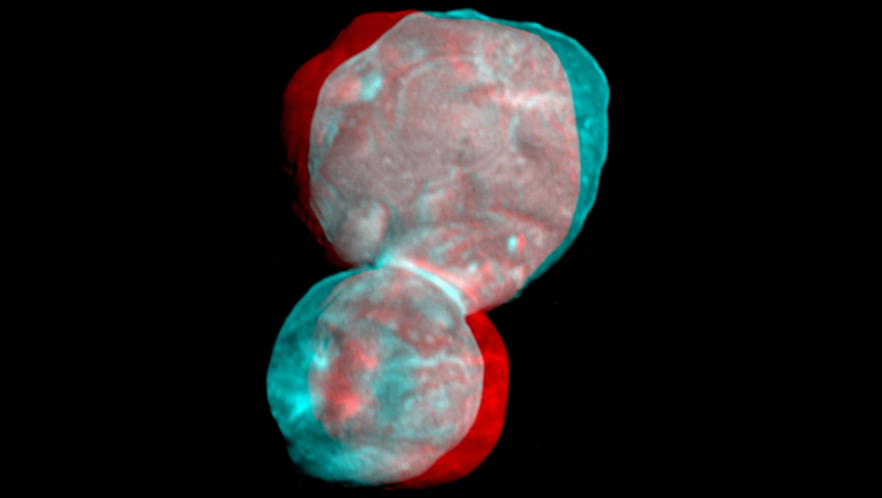 See celestial object Ultima Thlue in 3D glasses or no glasses