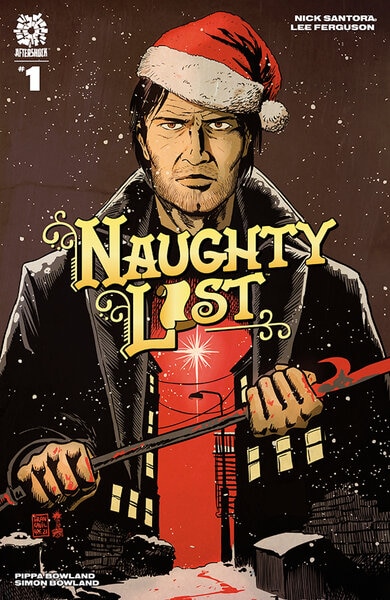 The cover of AfterShock Comics 's The Naughty List comic.