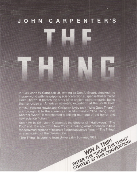 The Thing” and I: Director John Carpenter's sci-fi/horror classic turns 40…  – Musings of a Middle-Aged Geek