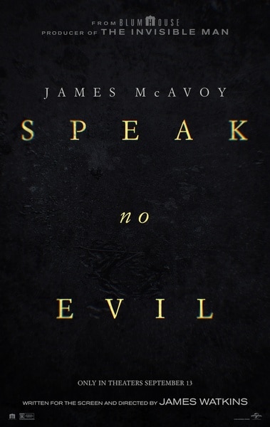 The poster for Speak No Evil (2024).