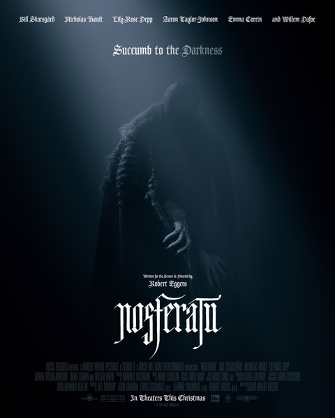 The poster for Nosferatu (2024).