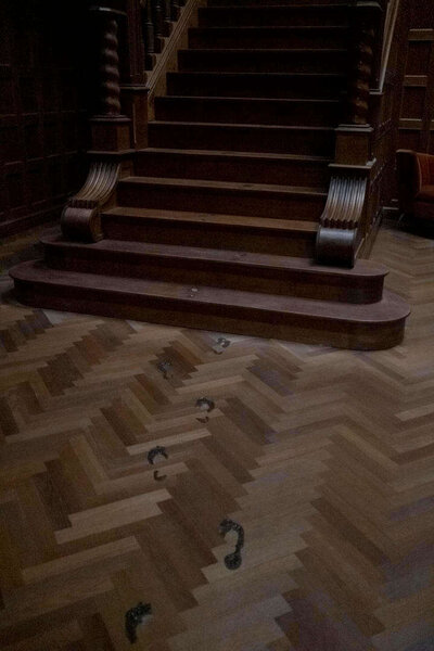 The foyer from The Haunting of Bly Manor at Netflix