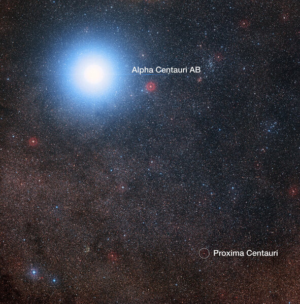 Alpha and Proxima Centauri