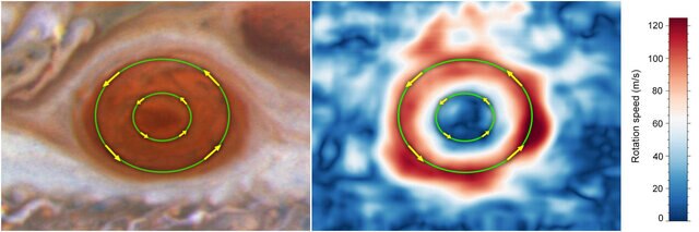 Bad Astronomy | Jupiter's Great Red Spot's wind speed are on the